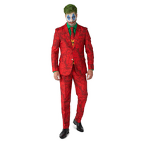 Scarlet Joker Mens Deluxe Villain Costume Suit