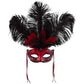 Temptation masquerade mask red / black