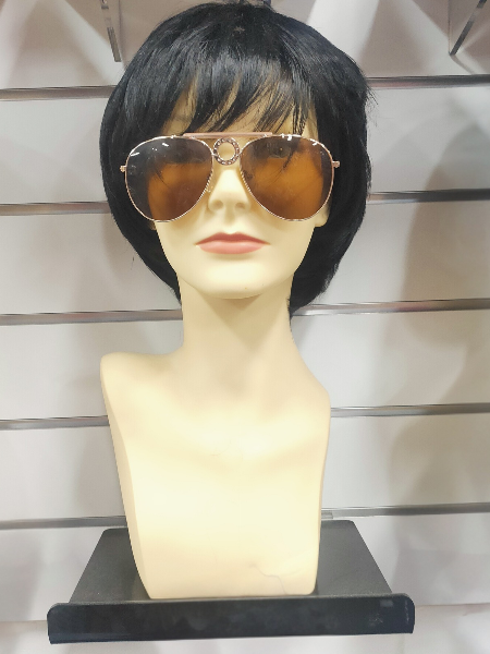 70's Guy black wig