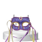 Purple / Gold masquerade mask with headband