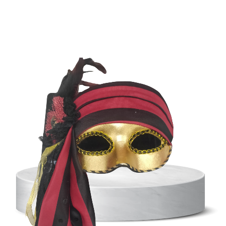 Pirate style masquerade mask