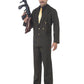 Gold Pinstripe gangster suit costume