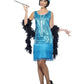 Flirty Flapper sequin blue dress