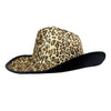 Leopard print cowboy hat