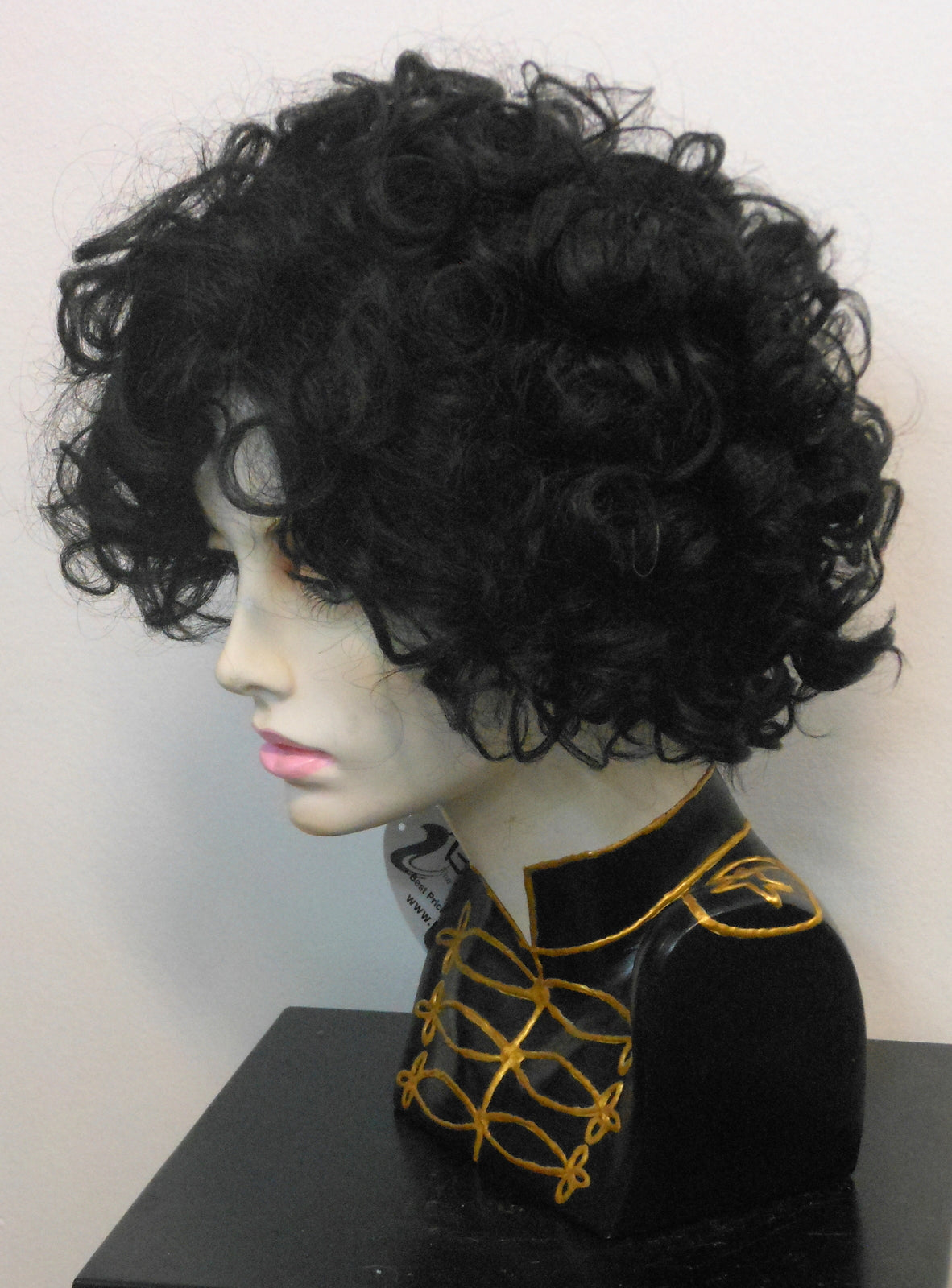 Prince Black Curly Wig