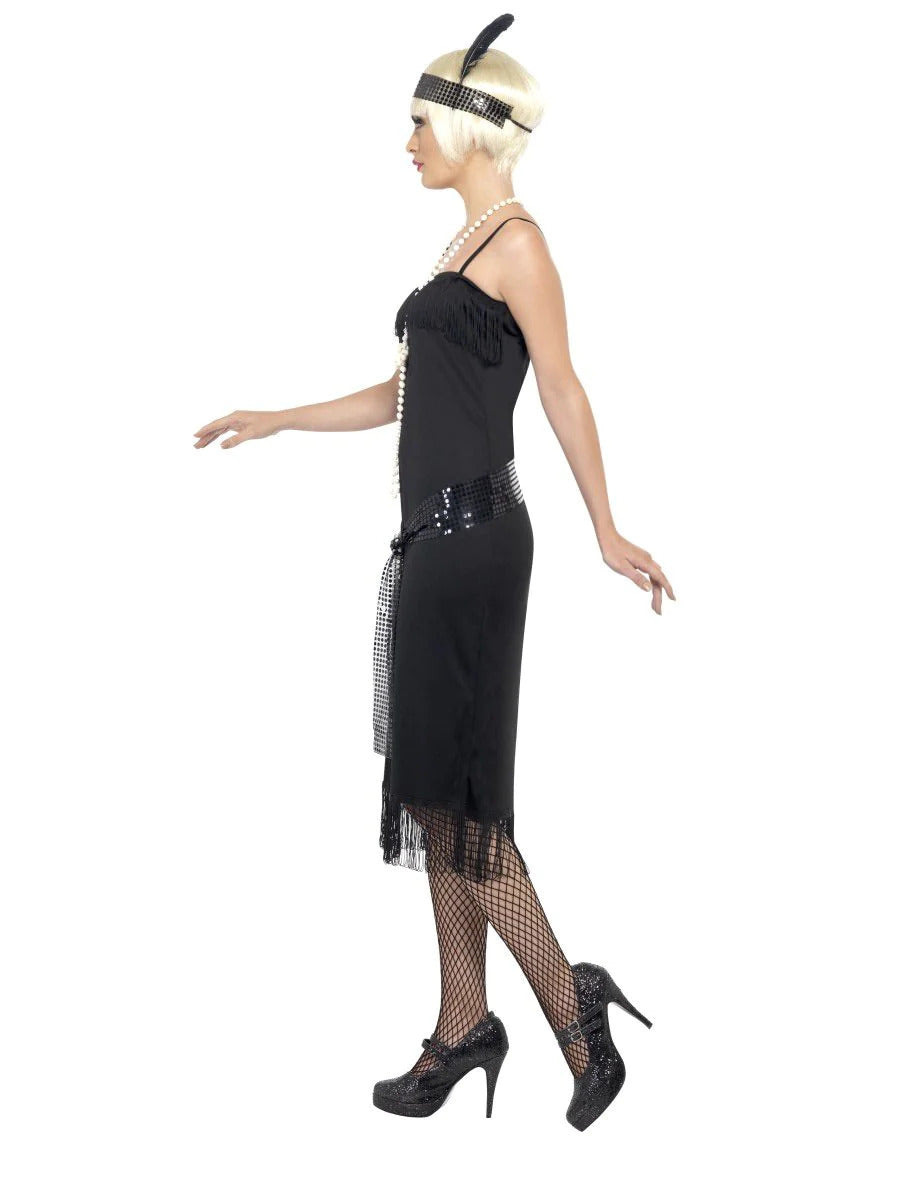 Simple Black flapper dress costume