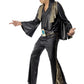 ELVIS PRESLEY LICENCED BLACK / GOLD JUMPSUIT COSTUME