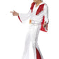 ELVIS PRESLEY LICENCED WHITE / RED JUMPSUIT COSTUME