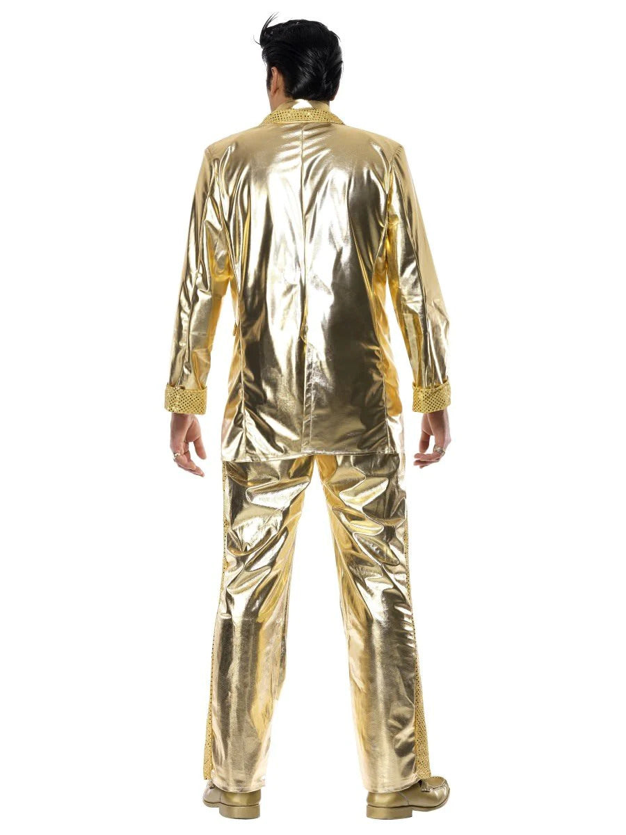 ELVIS PRESLEY LICENCED GOLD SUIT COSTUME