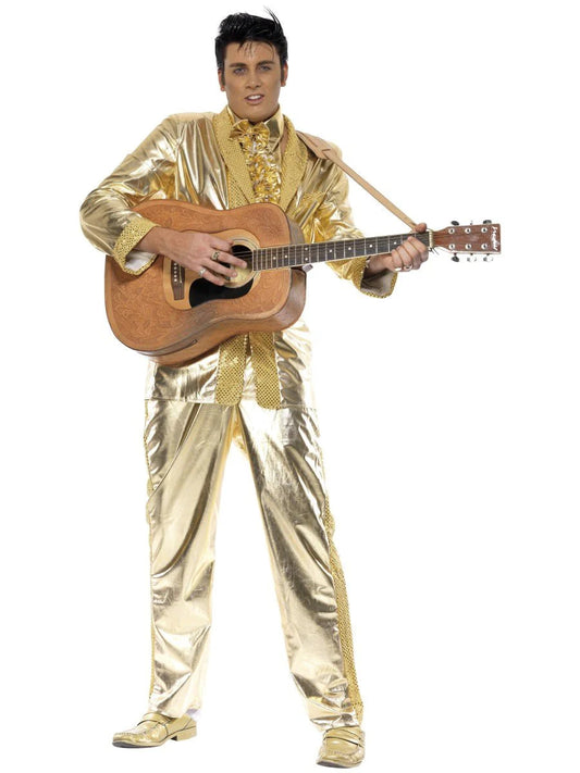 ELVIS PRESLEY LICENCED GOLD SUIT COSTUME