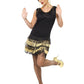 1920s Fringed Flapper Gold and black