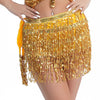 GOLD WRAP AROUND SEQUIN SKIRT