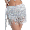 RAINBOW WRAP AROUND SEQUIN SKIRT