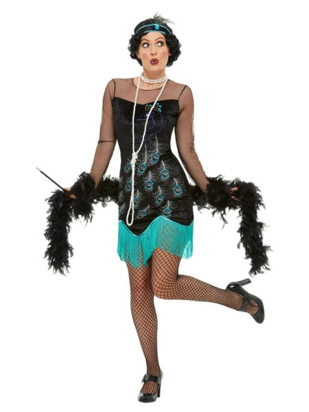 20's Peacock Flapper costume dress