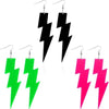 70-80s Neon lightning bolt earrings various colours