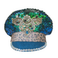 Sequin Aqua blue/ Green Festival hat