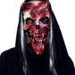 Whispers, Bloody Bone Monster Latex Face Mask with Attached Hood