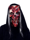 Whispers, Bloody Bone Monster Latex Face Mask with Attached Hood