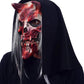 Whispers, Bloody Bone Monster Latex Face Mask with Attached Hood