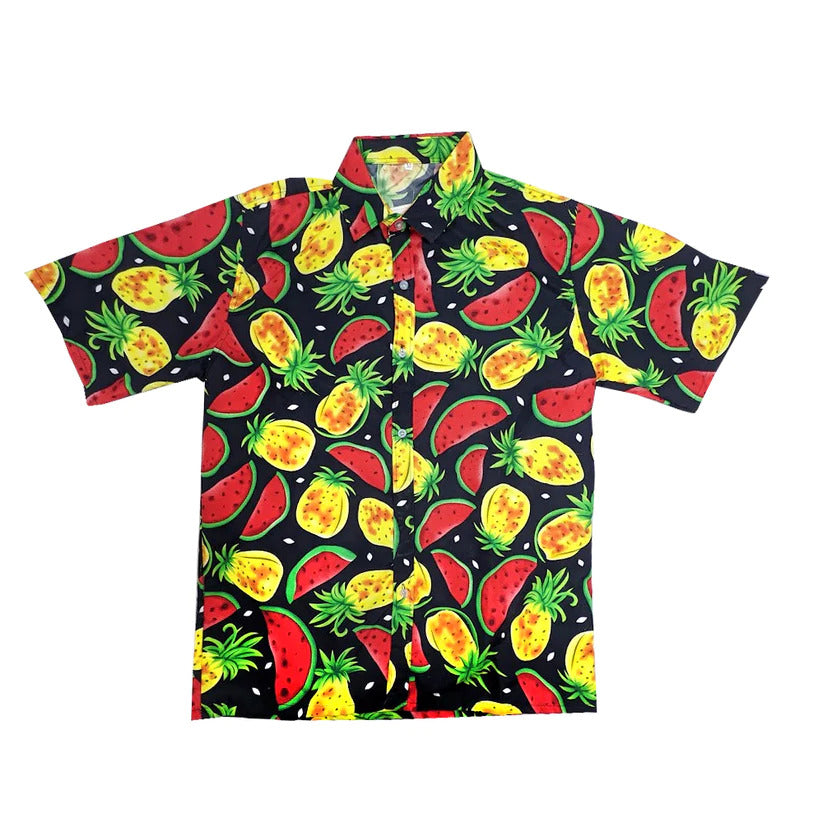 Pineapple and watermelon Hawaiian shirt