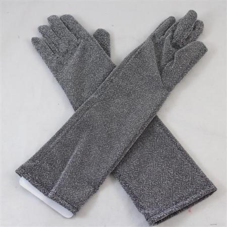 SILVER GLITTER GLOVES