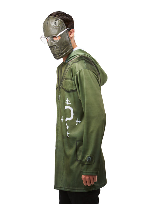 THE RIDDLER COSTUME TOP, ADULT