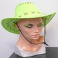 Fluro Green Cowgirl Cowboy Hat