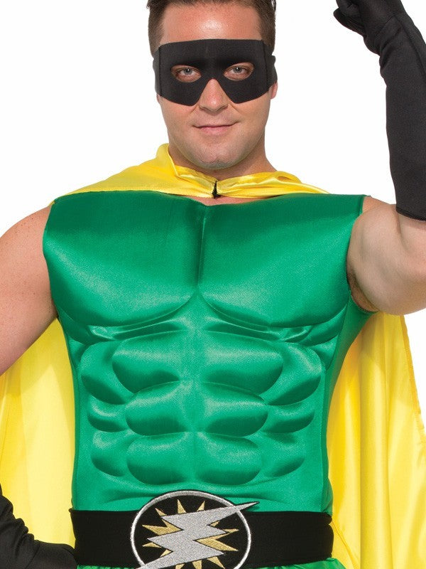 Hero Muscle Chest Adult Costume Various colours