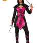 PINK NINJA WARRIOR COSTUME, ADULT