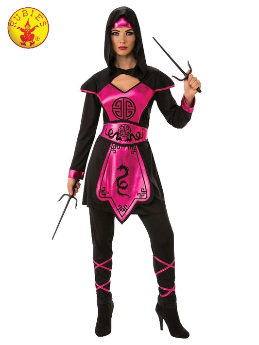 PINK NINJA WARRIOR COSTUME, ADULT