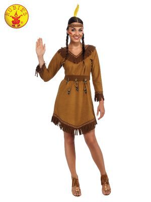 NATIVE AMERICAN WOMANS COSTUME, ADULT