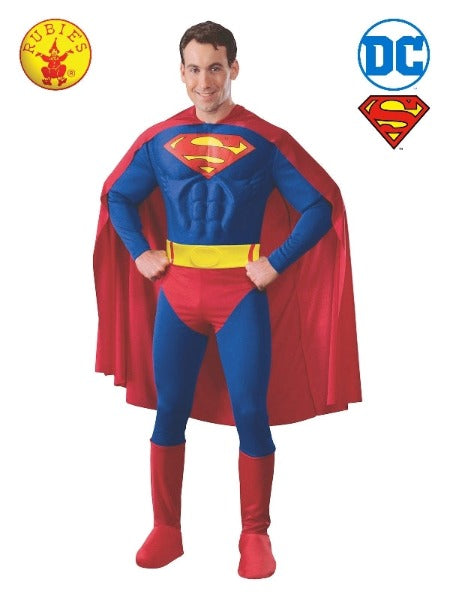 SUPERMAN MUSCLE CHEST COSTUME, ADULT