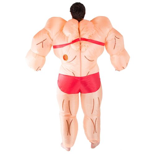 Inflatable muscle woman