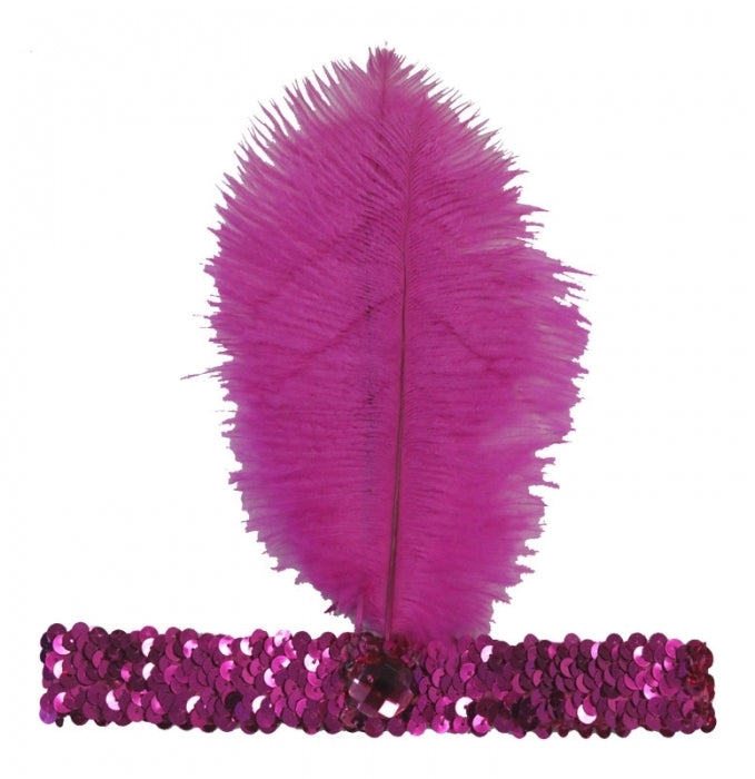 20"s Flapper Sequined Headband Various Colours