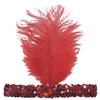 20"s Flapper Sequined Headband Various Colours