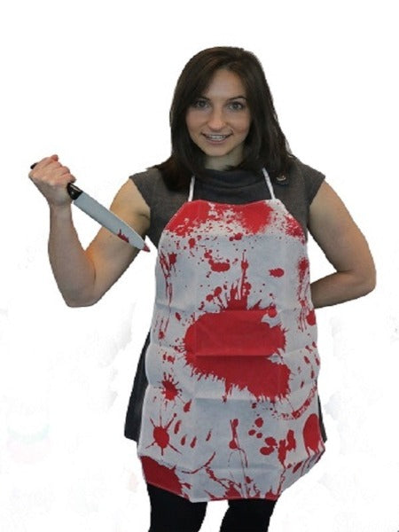 Bloody Butcher Style White Apron