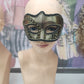 Black and gold masquerade mask