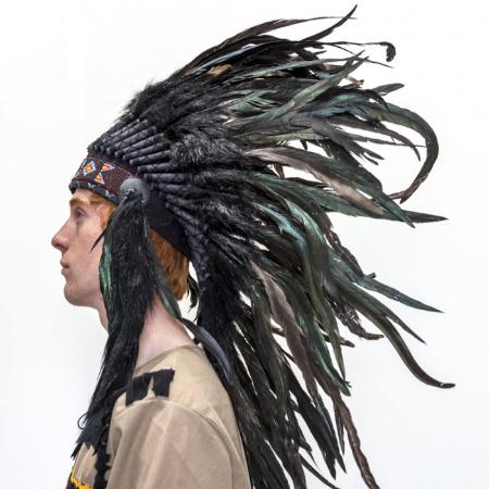 INDIAN COCKFEATHER HEADDRESS