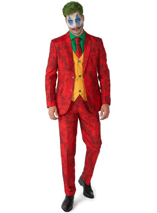 Scarlet Joker Mens Deluxe Villain Costume Suit