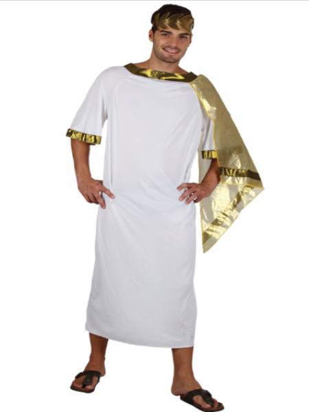 Ancient Man Toga Style Adult Costume