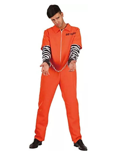 Prisoner Orange Jumpsuit Adult Costume