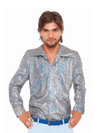 Silver Disco Shirt 70s