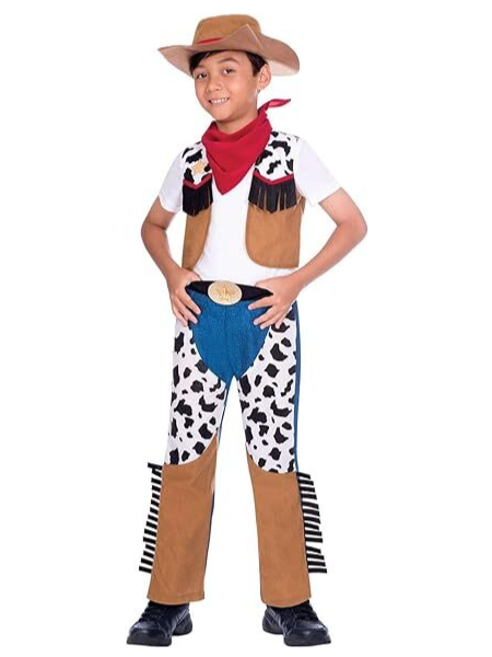 Cowboy woody inspired kids costume