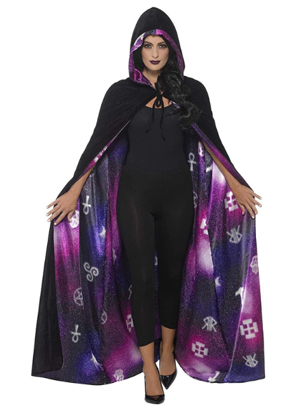 Deluxe reversible galaxy cape