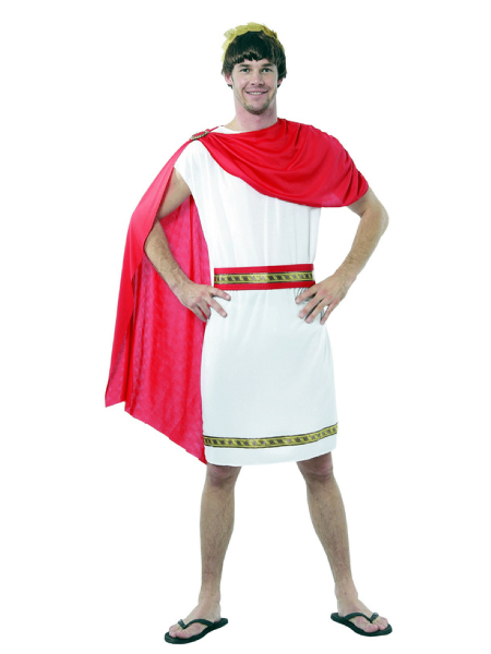 Roman White & Red Caesar Toga