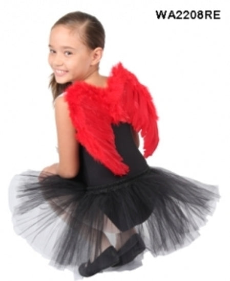 Angel Wings Feather Small Red