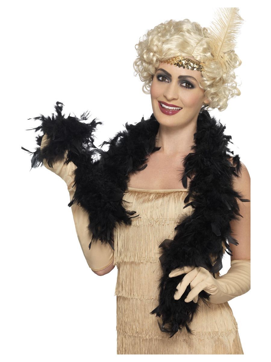 Feather Boa 183cm Black