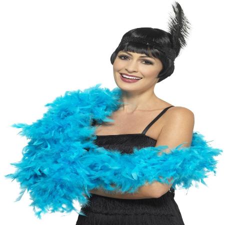 Feather Boa 183cm Turquoise