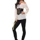 Deluxe pirate shirt with felt corset look