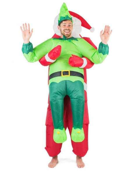 Inflatable carry me Elf / Santa costume